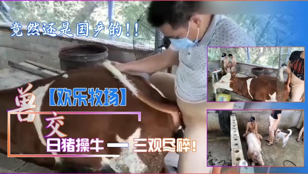 【国产人兽】欢乐牧场,日猪操牛,三观尽碎