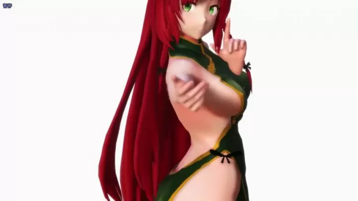 红美铃 旗袍巨乳宅舞 淫荡扭腰 真空上阵 内射高潮